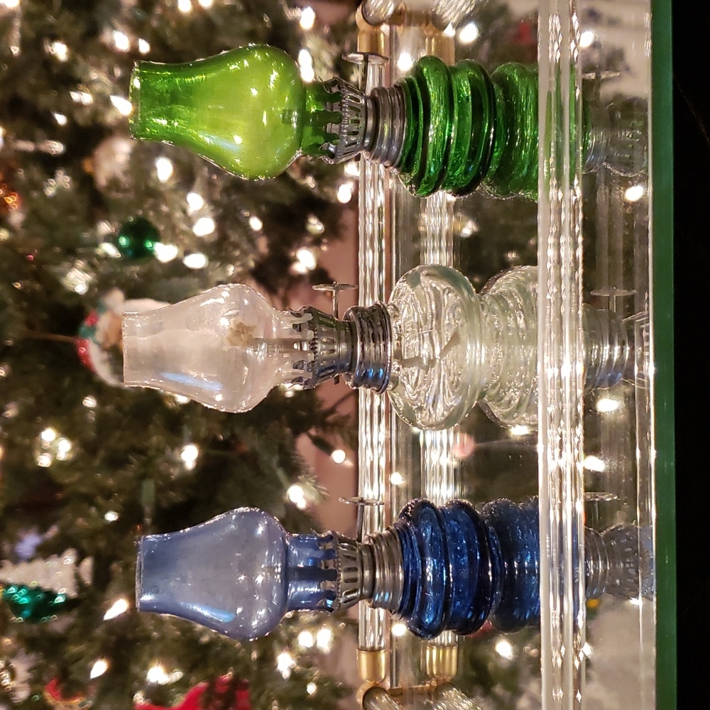 4" mini decorative glass oil lanterns